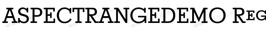 ASPECTRANGEDEMO Regu字体转换